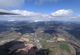 zasněžené hřebeny Krkonoš